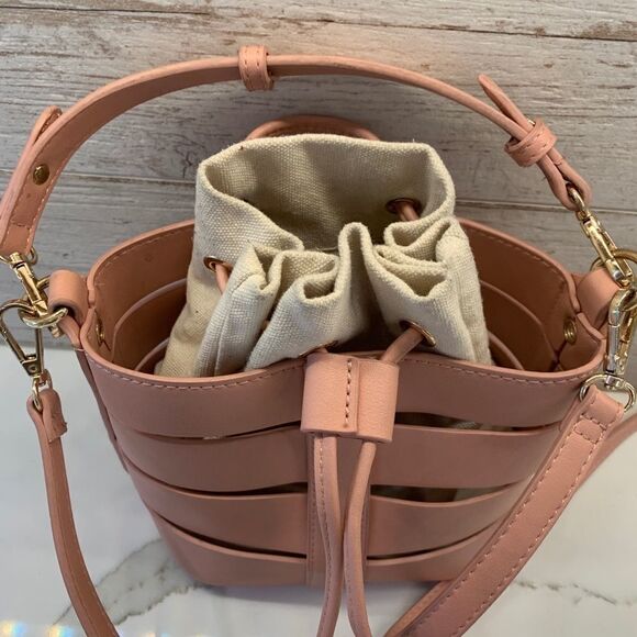 Madison West Vegan Leather Nesting Purse Pink - Picture 7 of 15